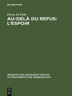 cover image of Au-delà du refus